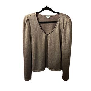 *Ardene* Gray Sparkly Long Sleeve